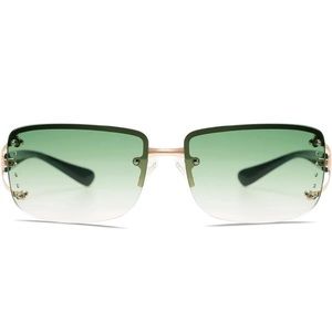 VANLINKER Stylish Rimless Frameless Rectangle Sunglasses for Women